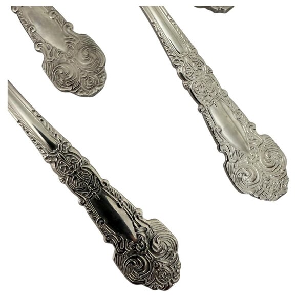 7 Piece Reed & Barton Renaissance Stainless 18/10 Glossy Tablespoons Table Spoon - Picture 3 of 6